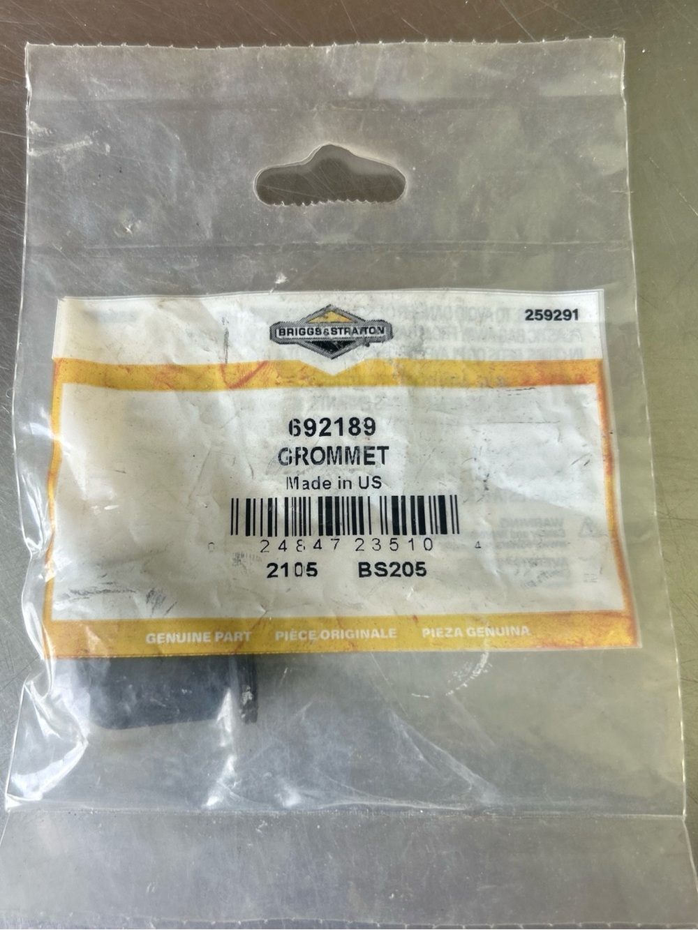 Black Grommet (692189) - Genuine Replacement